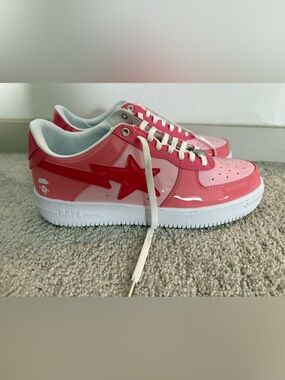 A Bathing Ape Bape Sta Low Color Camo Combo Pink men size 12 used